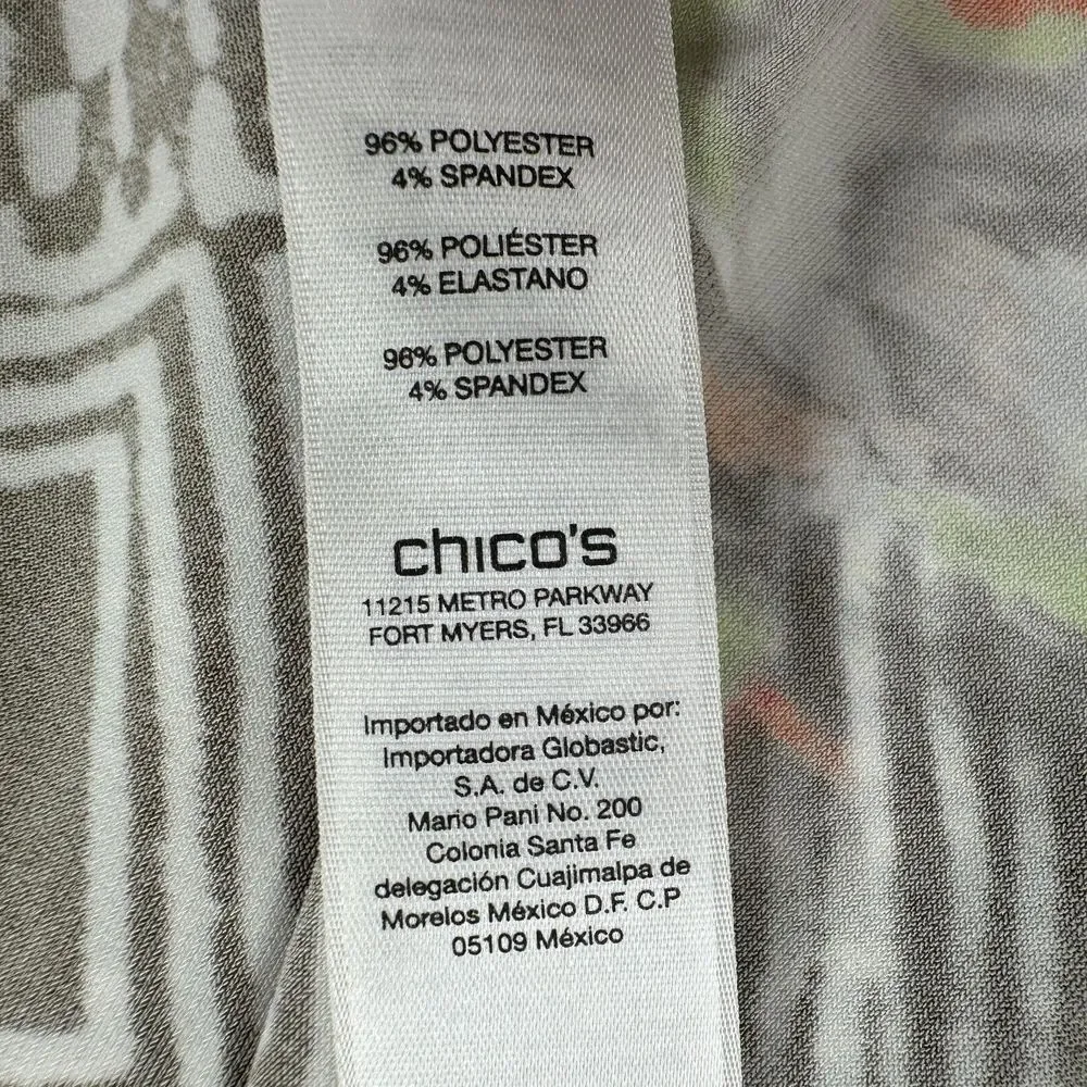NWT CHICOS Asymmetrical Pull On Maxi Skirt Womens‎ LARGE Stretch Comfy Long Boho - Picture 8 of 9